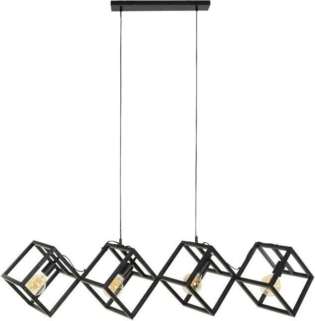 Giga Meubel Vloerlamp Metaal Zwart 150x35x150cm Kubus