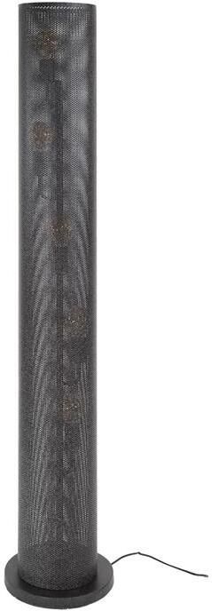 Giga Meubel Vloerlamp Metaal Zwart 28x28x149cm Koker Mesh