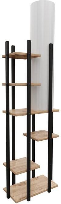 Giga Meubel Vloerlamp Wit Incl. Planken 45x25x160cm Vogue