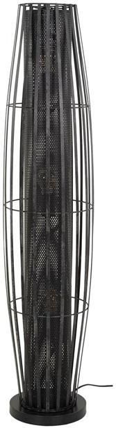 Giga Meubel Vloerlamp Zwart Metaal 27x27x120cm Cylinder Mesh
