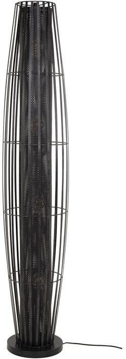 Giga Meubel Vloerlamp Zwart Metaal 29x29x150cm Cylinder Mesh