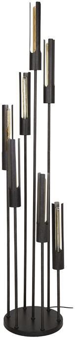 Giga Meubel Vloerlamp Zwart Metaal 7-Lichts 35x35x186cm