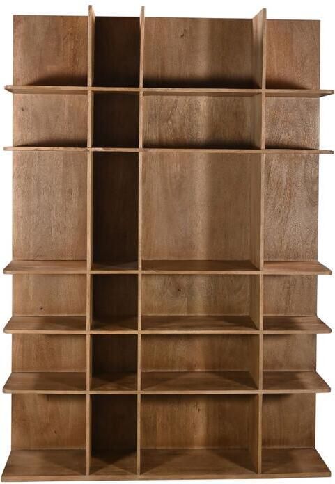 Giga Meubel Wandkast Lumo Mangohout Lichtbruin 140x38x200cm - Foto 2