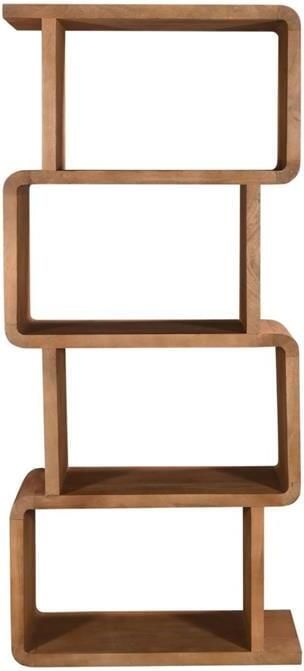 Giga Meubel Wandkast Floris Mangohout Lichtbruin 80x40x180cm - Foto 2