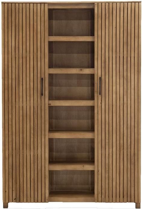 Giga Meubel Wandkast Naturel Mangohout 140x40x210cm Tobi - Foto 3