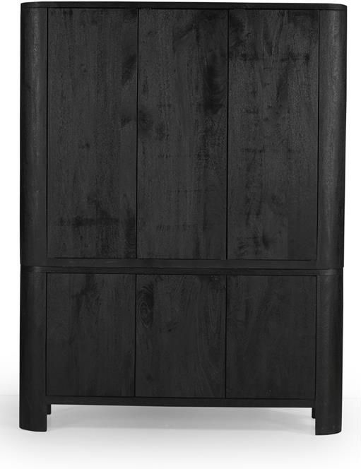 Giga Meubel Wandkast Zwart Mangohout 150x40x196cm Tony - Foto 3