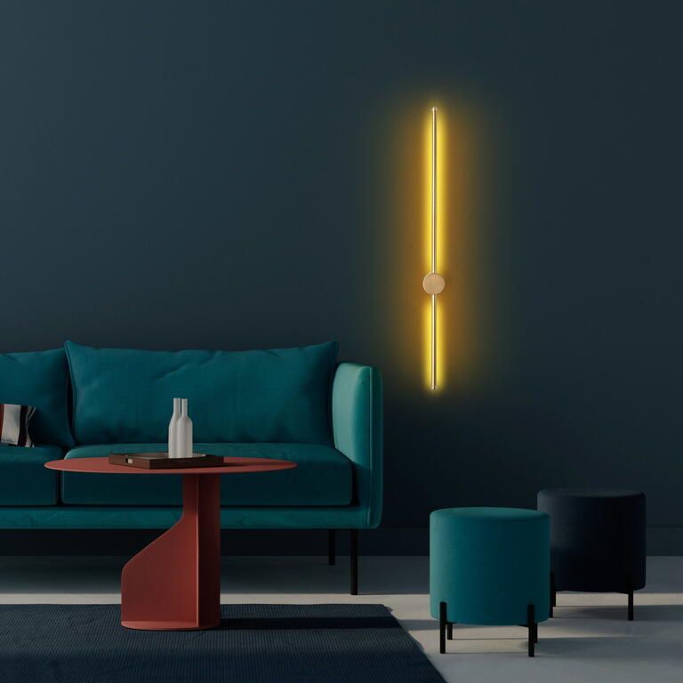 Giga Meubel Wandlamp Goud Metaal 91x7x10cm Sword