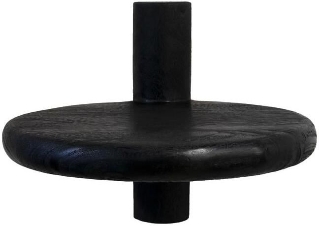 Giga Meubel Wandplank Febe Mangohout Zwart Rond 25x25x20cm - Foto 3