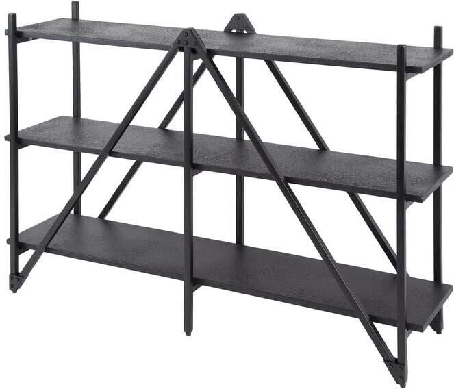 Giga Meubel Wandrek Piega Metaal 130x85cm Zwart - Foto 3