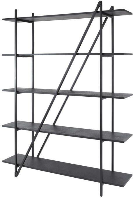 Giga Meubel Wandrek Piega Metaal 140x180cm Zwart - Foto 3