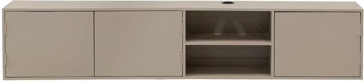 Giga Meubel Zwevend Tv-meubel Loiza Zandkleur Hout 3-Deurs 200x30x40cm - Foto 3