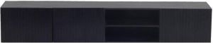Giga Meubel Tv-Meubel Zwart 200cm 200x40x50cm Kast Roman