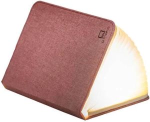 Gingko Mini Smart Booklight Linnen Lamp Oplaadbaar Roze
