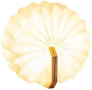 Gingko Smart Accordion Lamp Tafellamp Oplaadbaar Bamboe