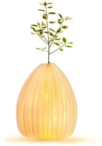 Gingko Smart Vase Light Lamp Vaas Oplaadbaar Bamboe