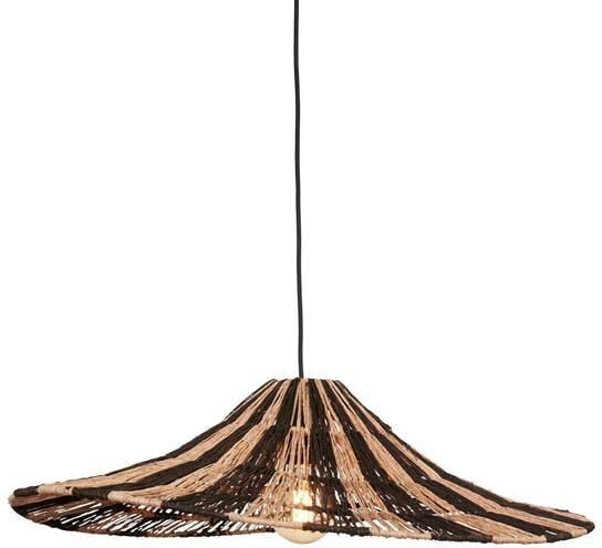 GOOD&MOJO Hanglamp Cuzco Zwart|Naturel 65x65x20cm
