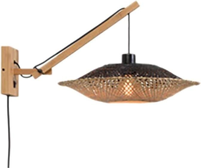 GOOD&MOJO Kalimantan Wandlamp met Arm Ø44cm Naturel - Foto 2
