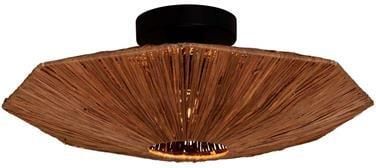 GOOD&MOJO Plafondlamp Panama Raffia 45cm Bruin