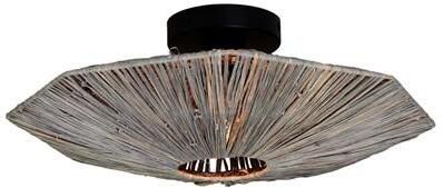 GOOD&MOJO Plafonniere Panama Donker grijs 45x45x5cm