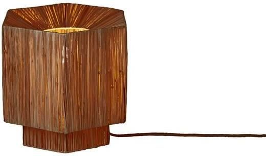 GOOD&MOJO Tafellamp Panama Donkerbruin 26x28x26cm