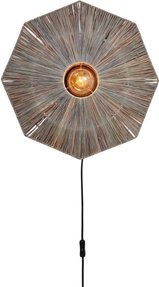 GOOD&MOJO Wandlamp Panama Donker grijs 45x7x45cm