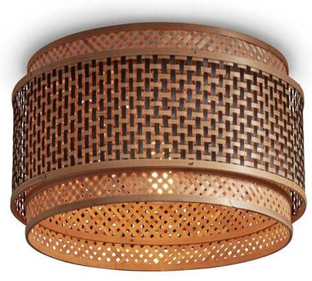 GOOD&MOJO Plafondlamp Bhutan Bamboe 40cm Zwart Naturel - Foto 2