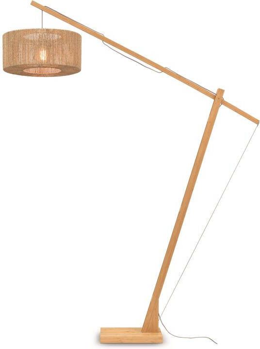 GOOD&MOJO Vloerlamp Iguazu Bamboe|Jute 165x50x207cm - Foto 2