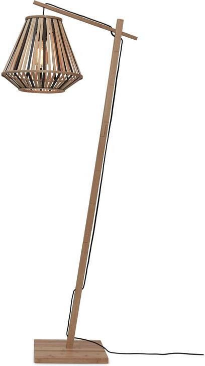 GOOD&MOJO Vloerlamp Merapi Bamboe|Zwart 57x30x150cm
