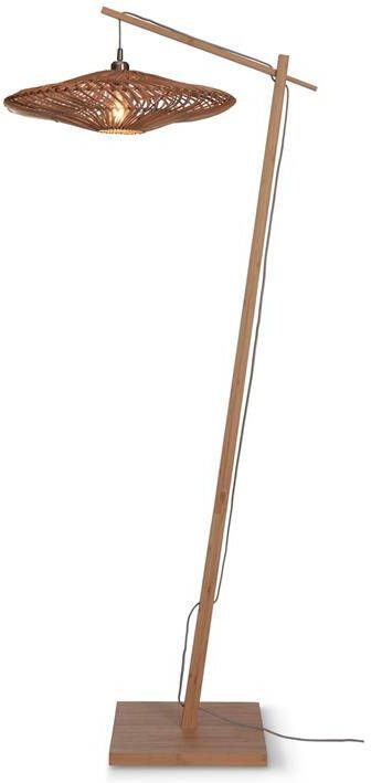 GOOD&MOJO Vloerlamp Zanzibar Bamboe|Rotan 73x55x176cm