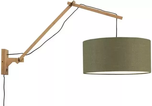 GOOD&MOJO Wandlamp Andes Bamboe|Groen 95x47x55cm