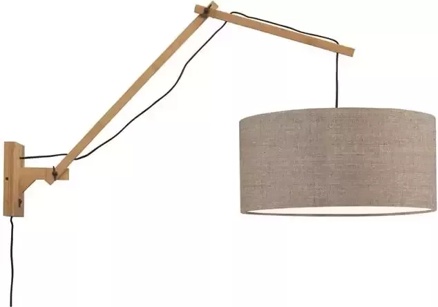GOOD&MOJO Wandlamp Andes Bamboe|Taupe 95x47x55cm