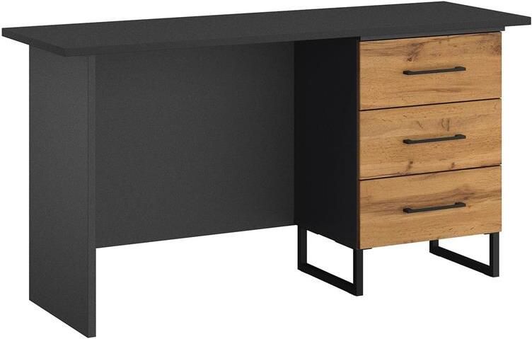 Goossens Basic Commode Bastion Bureau 3 laden rechts 140 cm breed