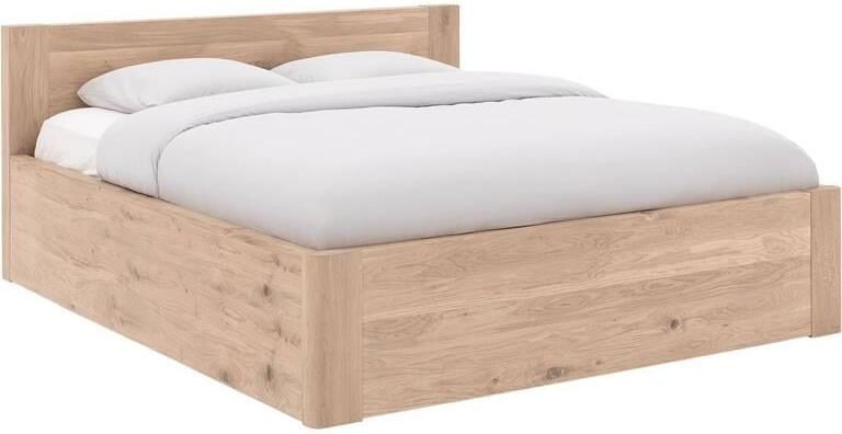 Goossens Bedframe Bibi 160 x 210 Eiken gelakt roomwit Hout