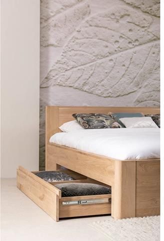 Goossens Bedframe Bibi 160 x 210 Eiken naturel Hout