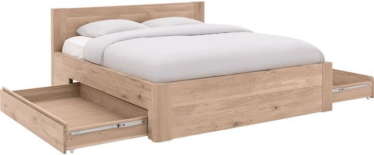 Goossens Bedframe Bibi 180 x 200 Eiken gelakt roomwit Hout