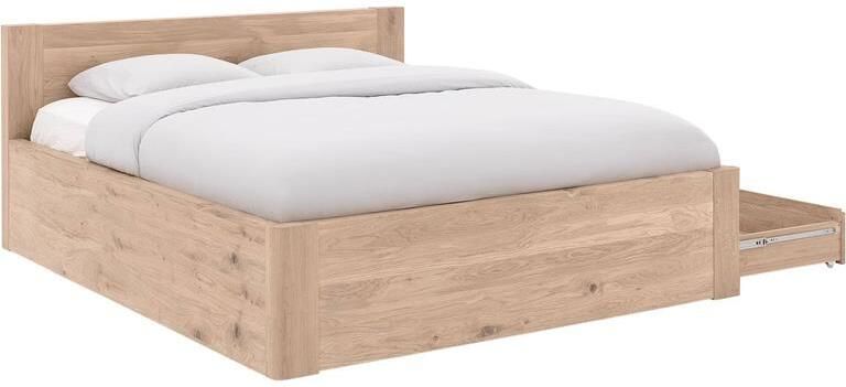 Goossens Bedframe Bibi 160 x 200 Eiken gelakt roomwit Hout
