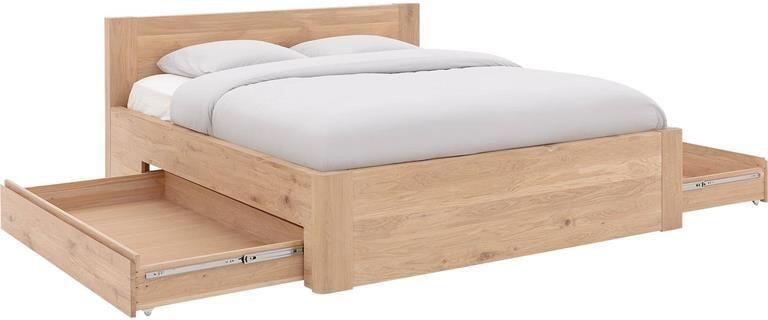 Goossens Bedframe Bibi 180 x 220 Eiken naturel Hout