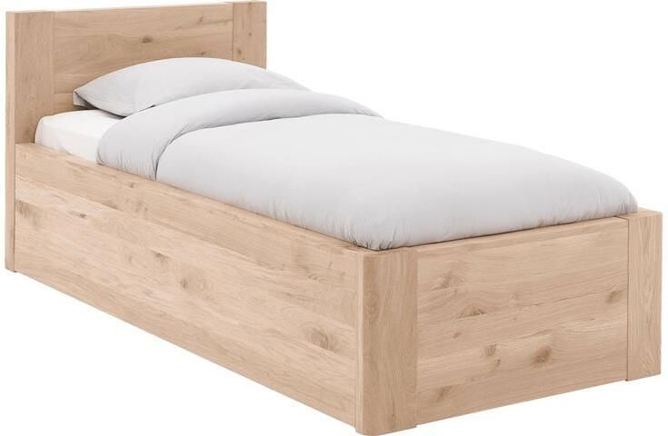 Goossens Bedframe Bibi 90 x 200 Eiken gelakt roomwit Hout