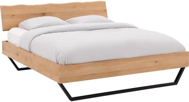 Goossens Bedframe Slade Bedframe 160 x 210 cm hoofdbord organisch