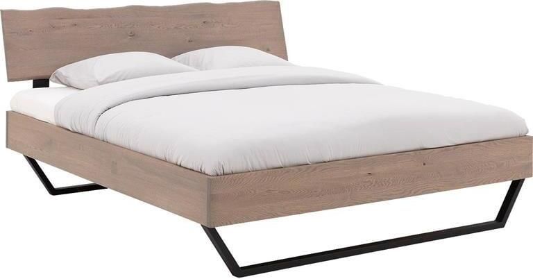 Goossens Bedframe Slade Bedframe 160 x 210 cm hoofdbord organisch