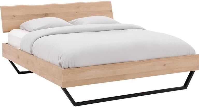Goossens Bedframe Slade Bedframe 160 x 220 cm hoofdbord organisch