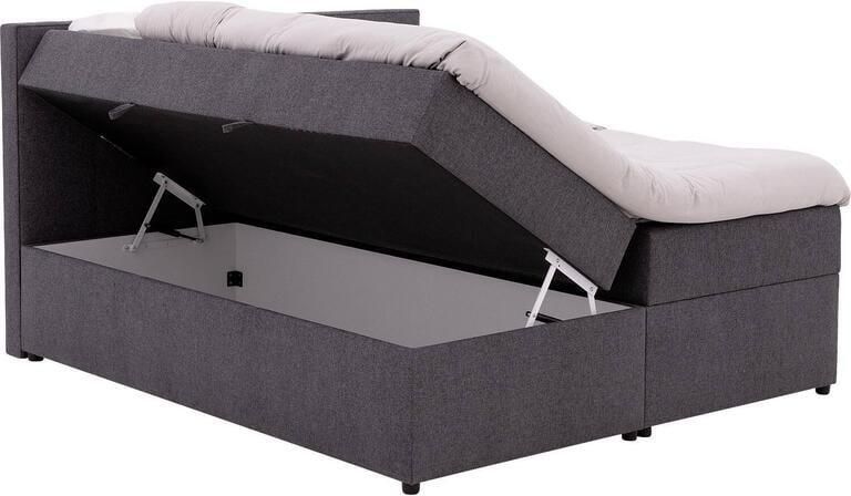 Goossens Boxspring Store met opbergruimte grijs 160 x 212 cm