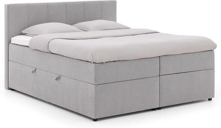 Goossens Boxspring Store met opbergruimte grijs 160 x 212 cm