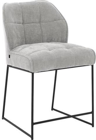 Goossens Counterstoel Ronnie Counterstoel zithoogte 65 cm grijs