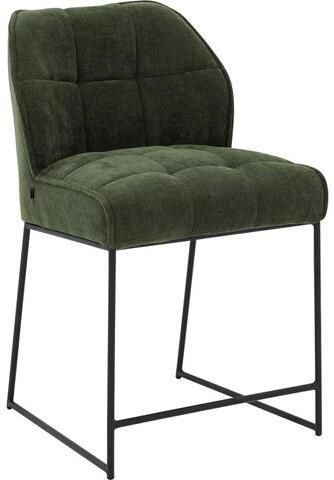 Goossens Counterstoel Ronnie Counterstoel zithoogte 65 cm groen