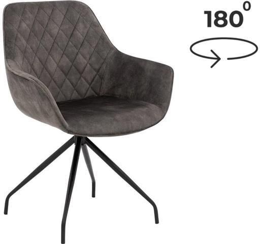 Goossens Eetkamerstoel Ebi Met Armleuning Velvet Groen - Foto 2