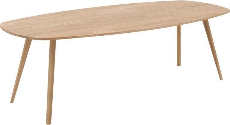 Goossens Eettafel Ferry Semi ovaal 240 x 120 cm