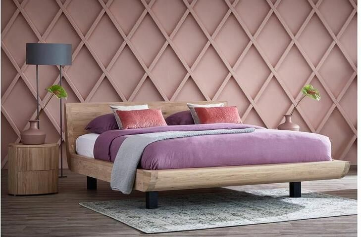 Goossens Bedframe Denzo 180 x 200 cm Hout Naturel eiken - Foto 2