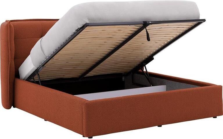 Goossens Gestoffeerd Bedframe Canon 180 x 200 Stof boucle