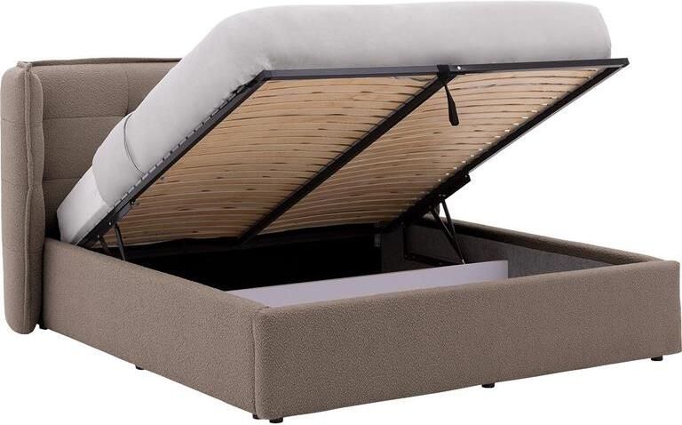 Goossens Gestoffeerd Bedframe Canon 180 x 200 Stof boucle